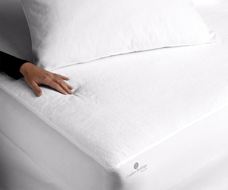 White Terry Mattress Protector