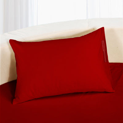 Blood Red Round Bed Sheets Set