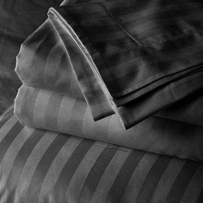 Dark Grey Stripe Body Pillow covers