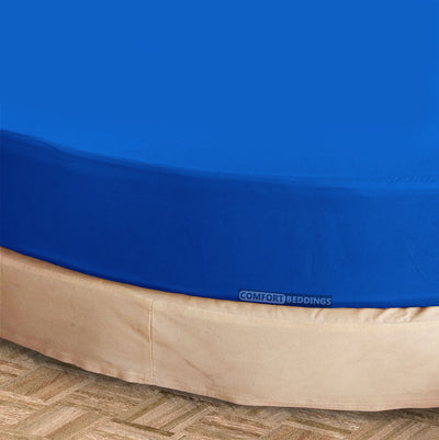 Royal Blue Round Bed Sheet