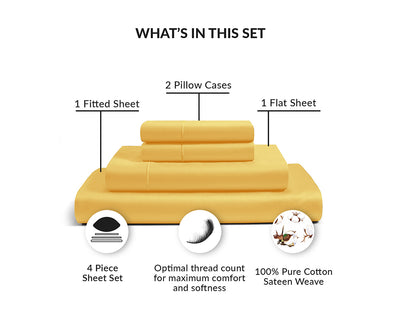 Golden Bed Sheets Sets