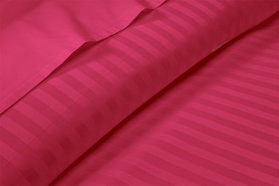Hot Pink Stripe Split King Sheets Set
