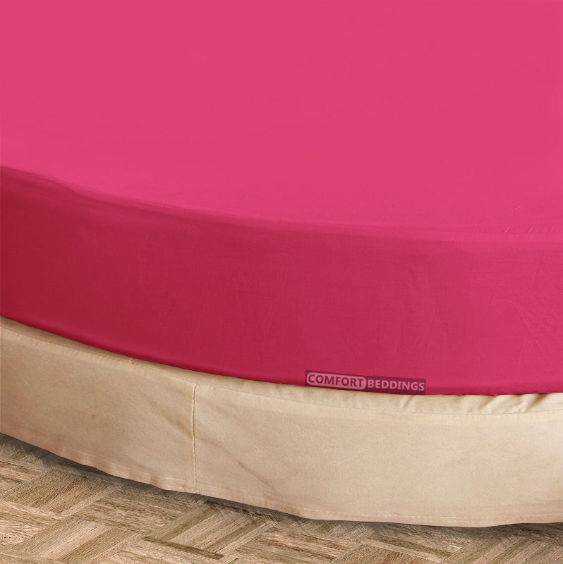 Hot Pink Round Bed Sheets 