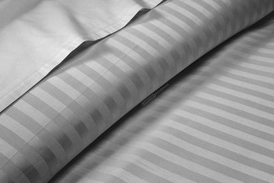 light grey stripe flat sheet only
