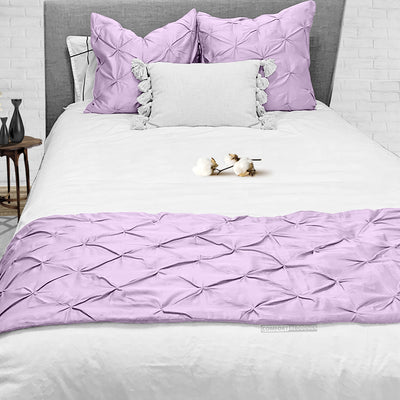 Cotton Lilac Bed Runner