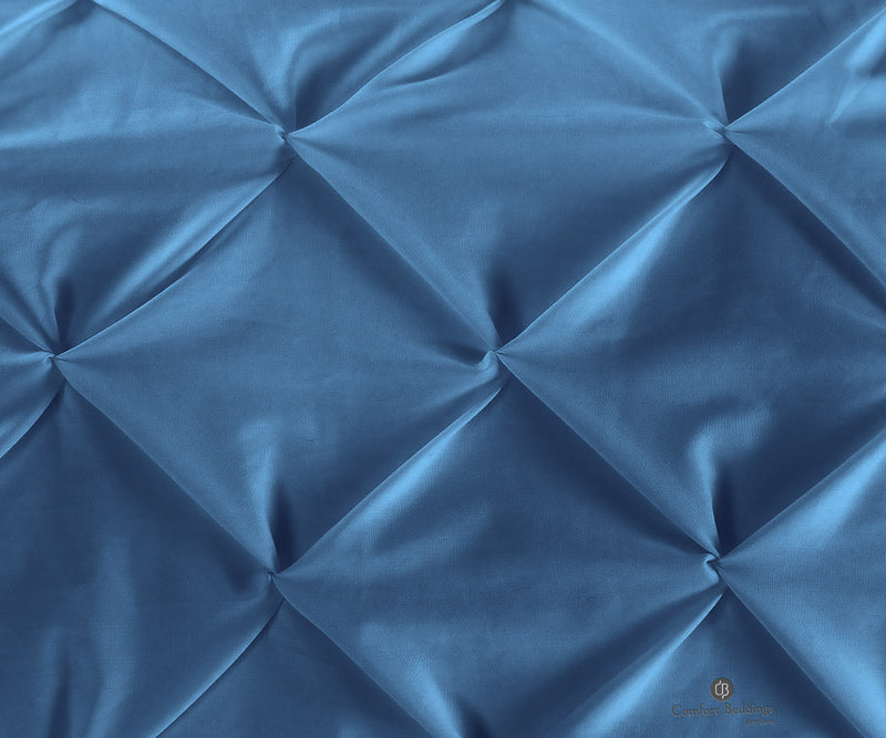 Mediterranean Blue Dual tone Half Pinch Duvet Cover