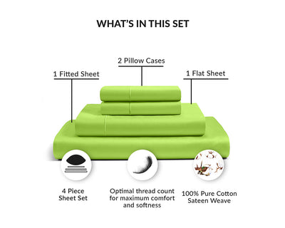 Parrot Green Waterbed Sheets Set