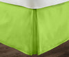 Parrot Green Pleated Bed Skirts