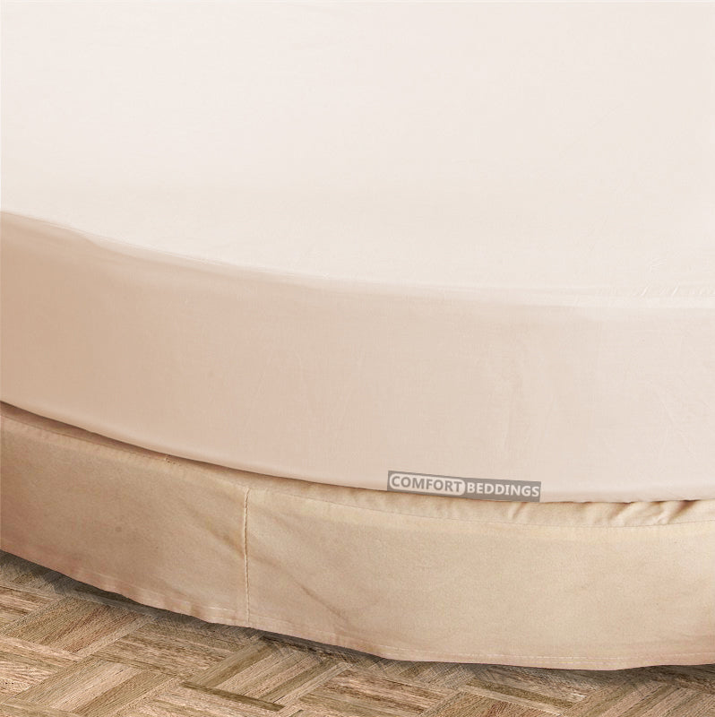 Peach Round Bed Sheets