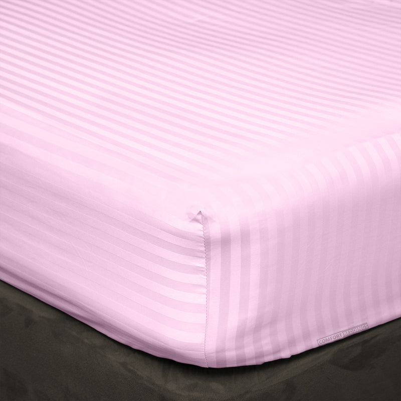 Pink Stripe Fitted Sheets