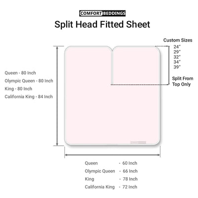 Pink Split Head King Sheets