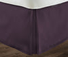 Plum Pleated Bed Skirts