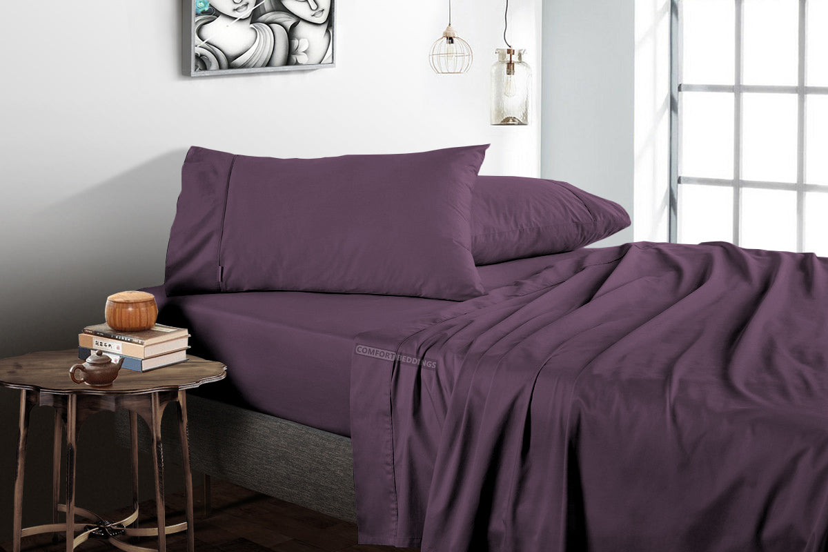 Plum Flat Sheets Only