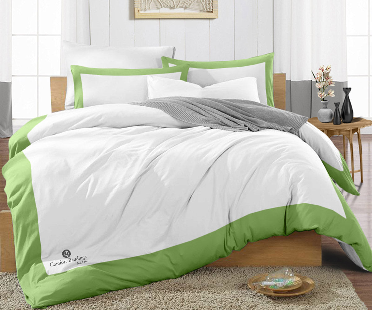 Sage Green Two Tone Duvet Cover 