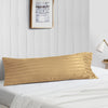 Taupe stripe 20x54 body pillow cover