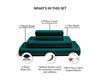 Teal Waterbed Sheets Set
