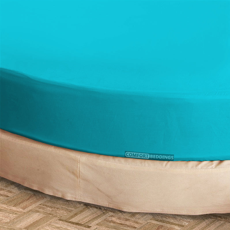Turquoise Round Bed Sheets