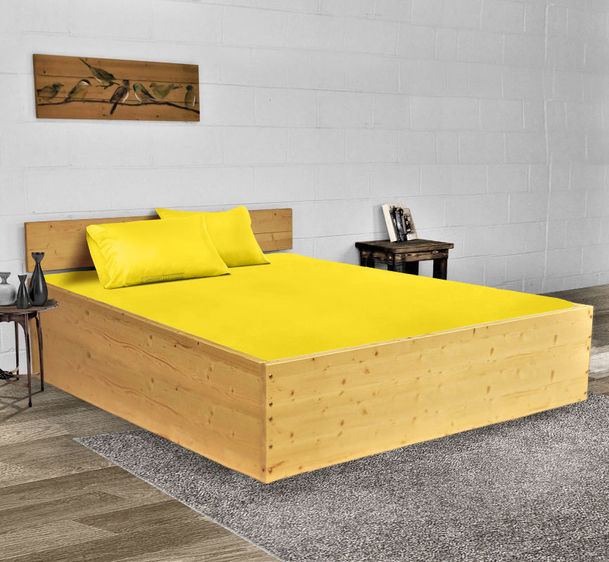 Yellow Waterbed Sheets Super Single