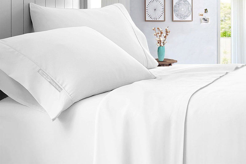 White Bed Sheet Set 