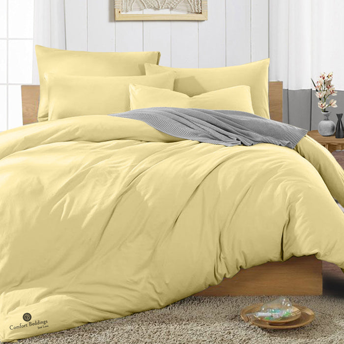 Comfort Beddings Rust striped duvet cover set, 600 thread count Egyptian cotton