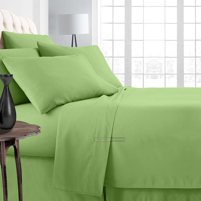 Sage bedding in a bag set