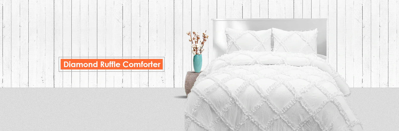 Diamond Ruffle Comforter