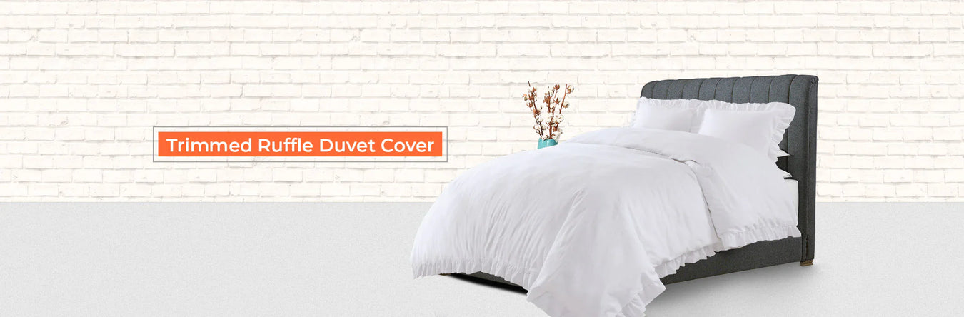 Trimmed Ruffle Duvet Cover