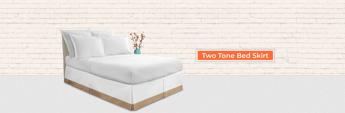 Two Tone Bed Skirt