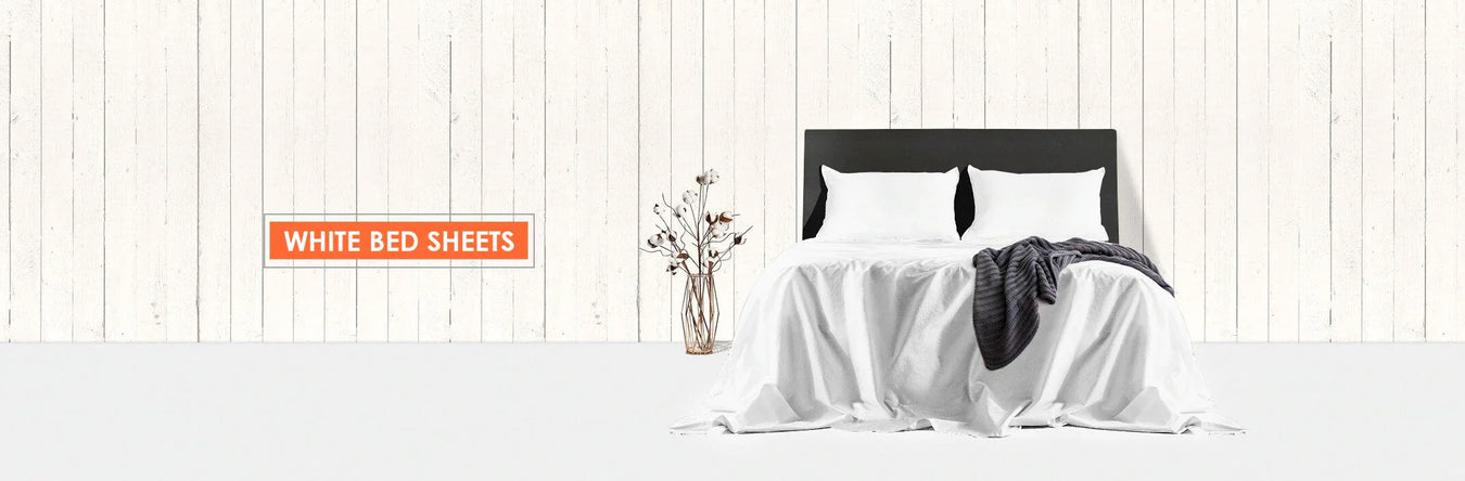 white bedding set