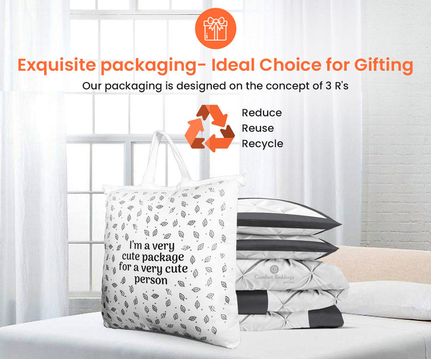 Top Rated Purple 3 Piece Half Pinch Comforter