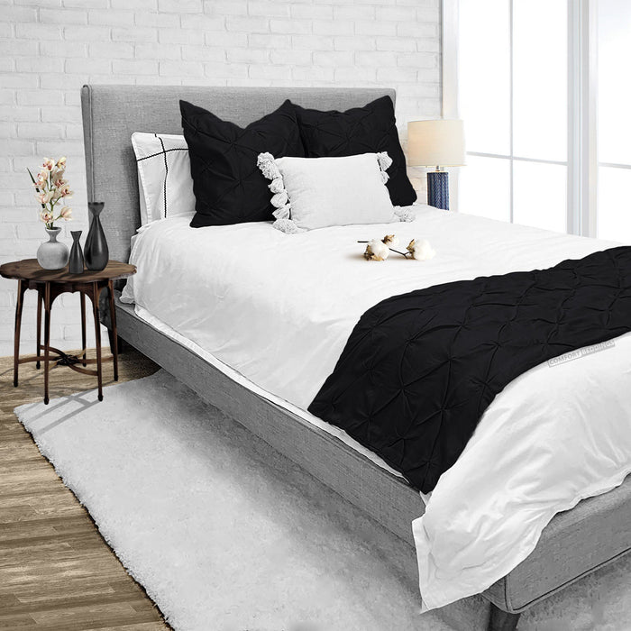 Black Bed Runner
