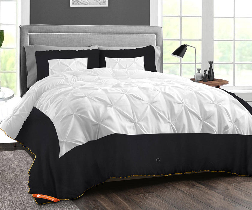 Rich 100% Cotton Black Half Pinch Comforter