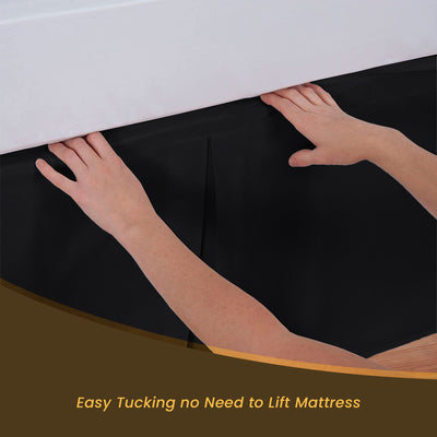 Luxury Black Magic Bed Skirt