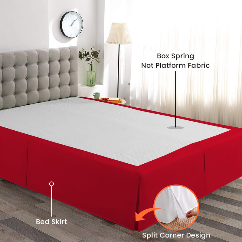 Luxury Blood Red Magic Bed Skirt