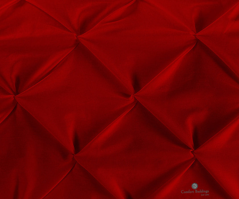 Blood Red Dual Tone Half Pinch Duvet Cover