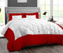 Blood Red Dual Tone Half Pinch Duvet Cover