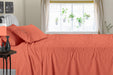 Brick Red Stripe Sheets set