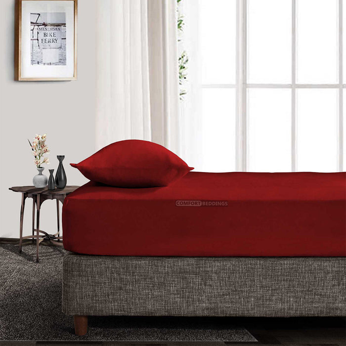 Burgundy Fitted Sheet Only