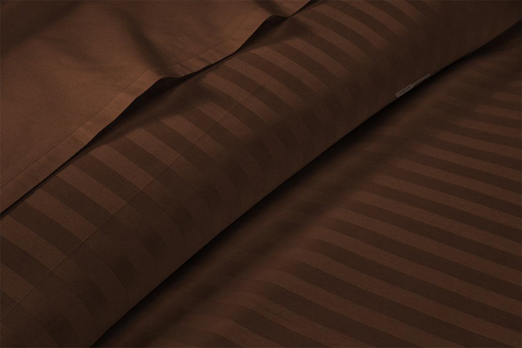 Chocolate Stripe Flat Sheet