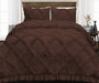 Chocolate Diamond Ruffled Duvet Covers
