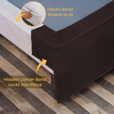 Luxury Chocolate Magic Bed Skirt