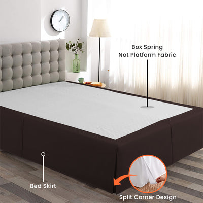 Luxury Chocolate Magic Bed Skirt