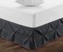 Dark Grey Pinch Bed skirts