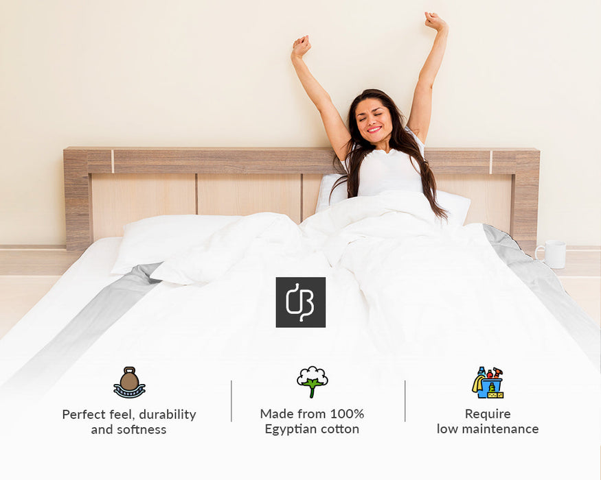 Luxury Burgundy Two Tone Duvet Cover Set