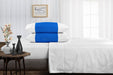 Royal Blue with White Contrast Pillowcases