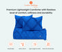 Royal Blue Diamond Ruffle Comforter