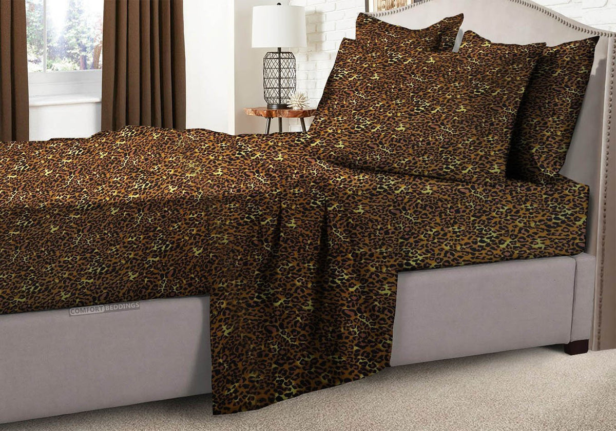 Leopard Print Rv Leopard Print RV Camper & Bunk Sheet Set — comfortbeddings-usa