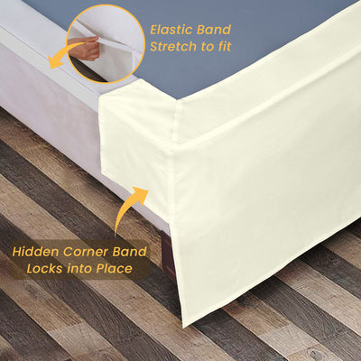 Luxury Ivory Magic Bed Skirt