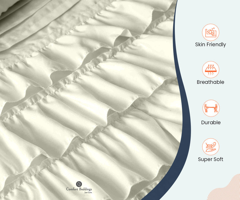 Ivory Ruffle Duvet Covers