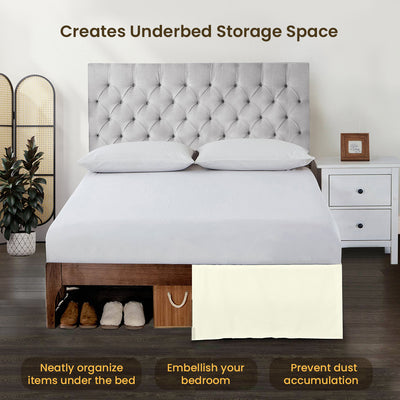 Luxury Ivory Magic Bed Skirt